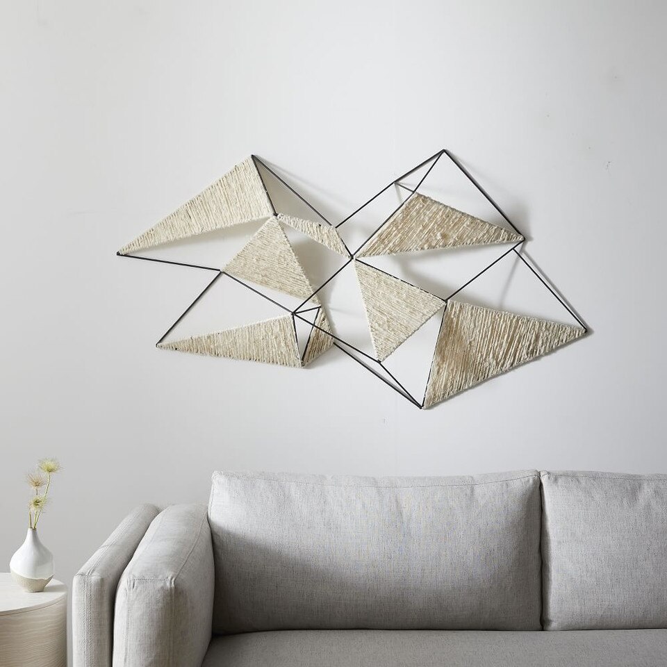 Triangular Wool & Iron Wall Art West Elm UK